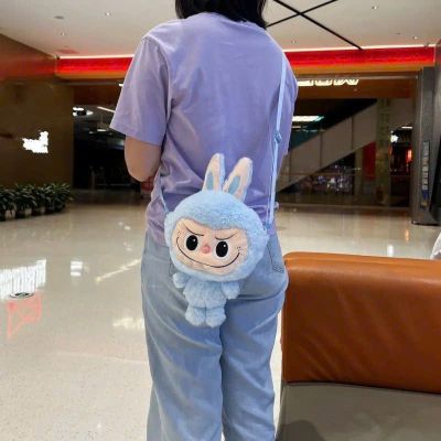 Túi Lông Labubu - clip ( hồng, xanh dương)