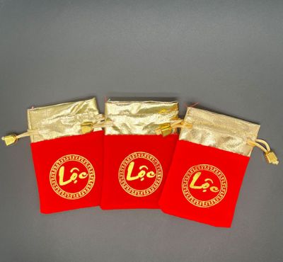 10 Túi Nhung Chữ Lộc