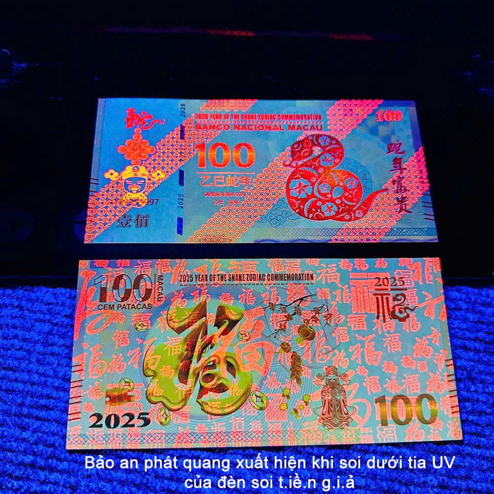 10 Tờ Ma Cao 100 Hình Rắn