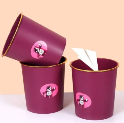 Thùng Rác Viền Vàng