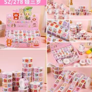 Hộp 24 Cuộn Sticker Baby Three
