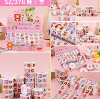 Hộp 24 Cuộn Sticker Baby Three