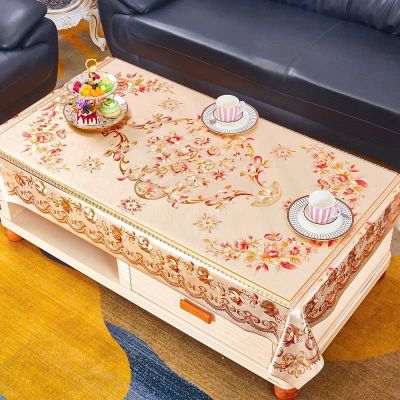 Khăn Trải Bàn Salon 90cm*150cm - (vàng, trắng)