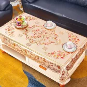 Khăn Trải Bàn Salon 90cm*150cm - (vàng, trắng)