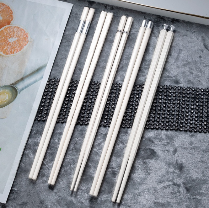 Set 5 Đôi Đũa Sợi Thuỷ Tinh Mạ Bạc