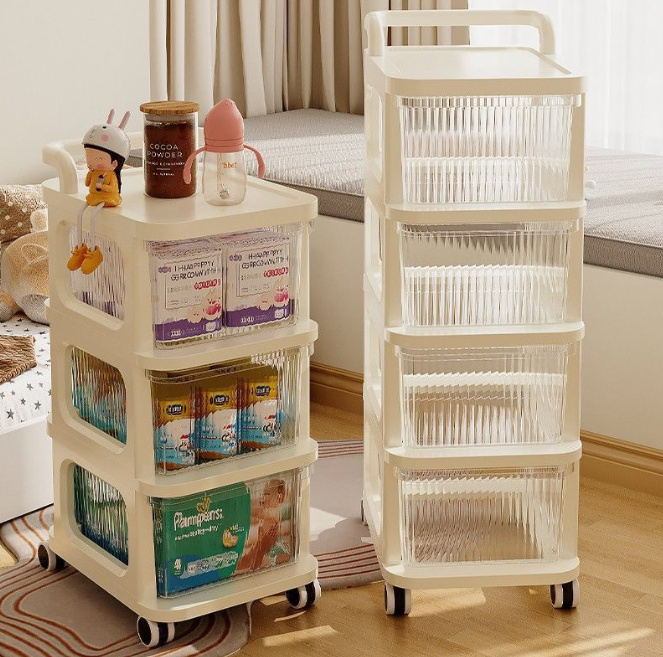 Tủ Trong 3 Tầng Có Bánh Xe