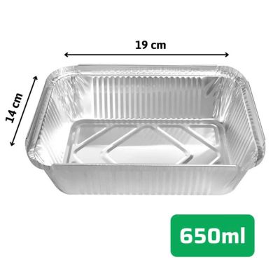 Combo 10 Khay Nhôm – chữ nhật 18cm