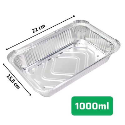 Combo 10 Khay Nhôm – chữ nhật 22cm