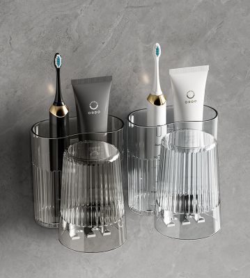 Treo Bàn Chải Kèm Ly - clip