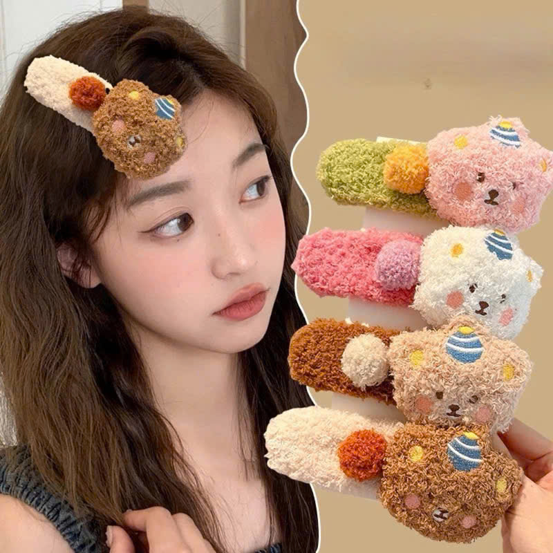 Set 4 Kẹp Mái Hình Gấu