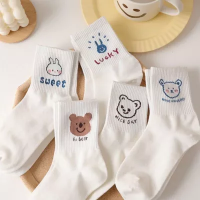 Set 10 Đôi Vớ Gấu Cổ Cao