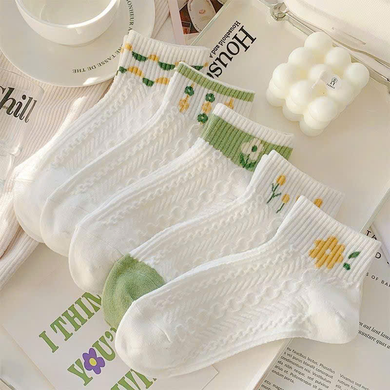 Set 10 Đôi Vớ Hình Hoa