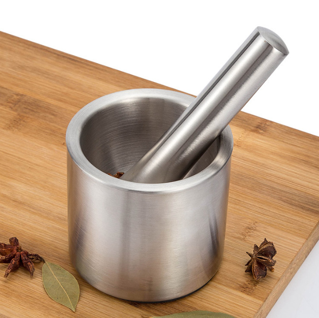 Bộ Cối Chày Inox - clip