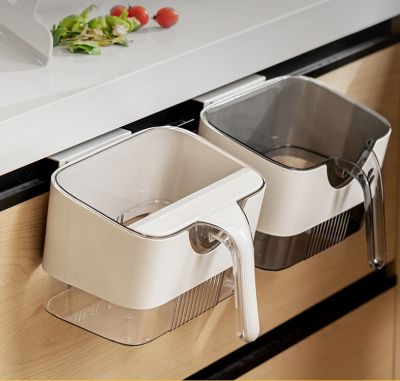 Thùng Rác Treo Bếp Kèm Cây Gạc - clip