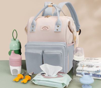 Balo Bỉm Sữa Đa Chức Năng ( size lớn) - clip