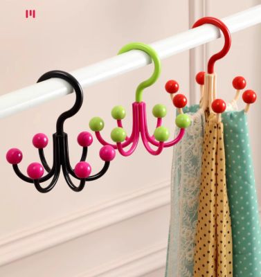 Set 5 Móc Treo 6 Nhánh Xoay 360 độ - clip