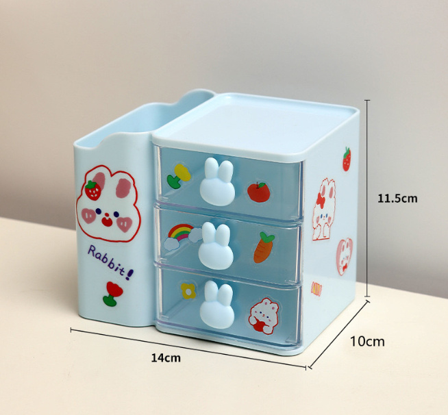 Kệ Để Bàn Hình Thỏ 3 Tầng