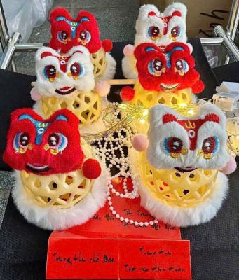 Lồng Đèn Giỏ Tre Hình Lân (T:100-10.5)
