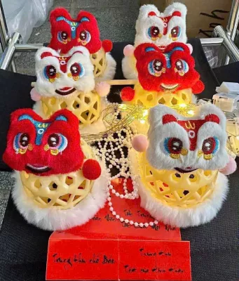 Lồng Đèn Giỏ Tre Hình Lân (T:100-10.5)
