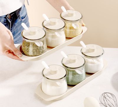 Set 3 Hủ Đựng Gia Vị Thuỷ Tinh