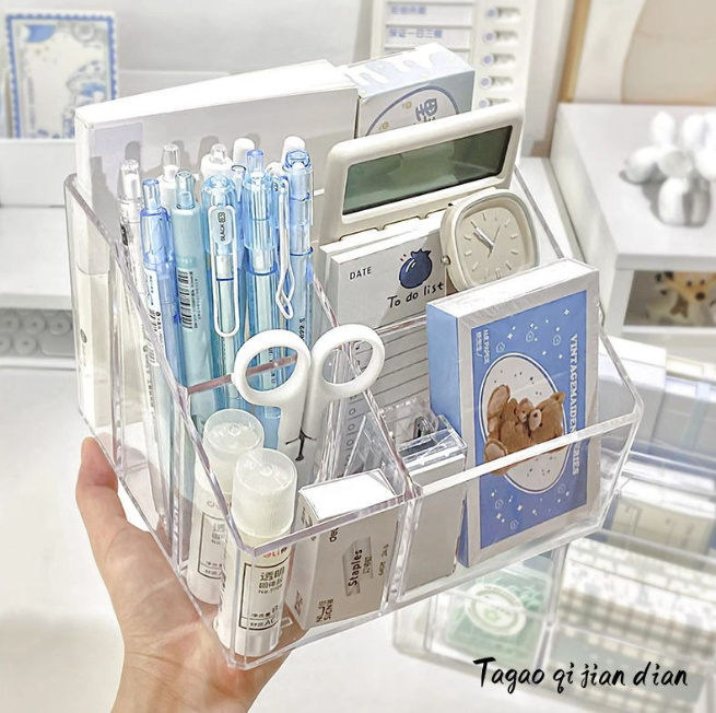 Kệ Để Bàn 5 Ngăn Trong Suốt - clip