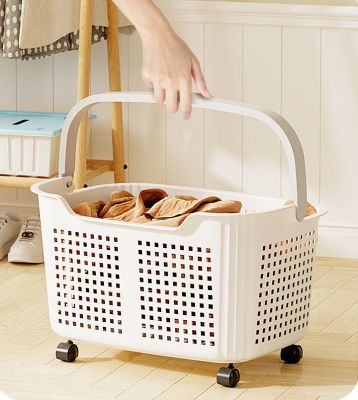 Giỏ Nhựa Đựng Đồ Có Bánh Xe