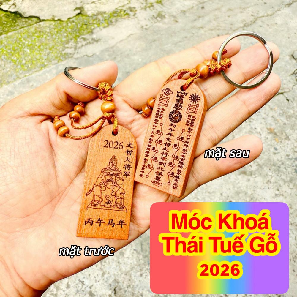 Móc Khoá Gỗ Thái Tuế 2026