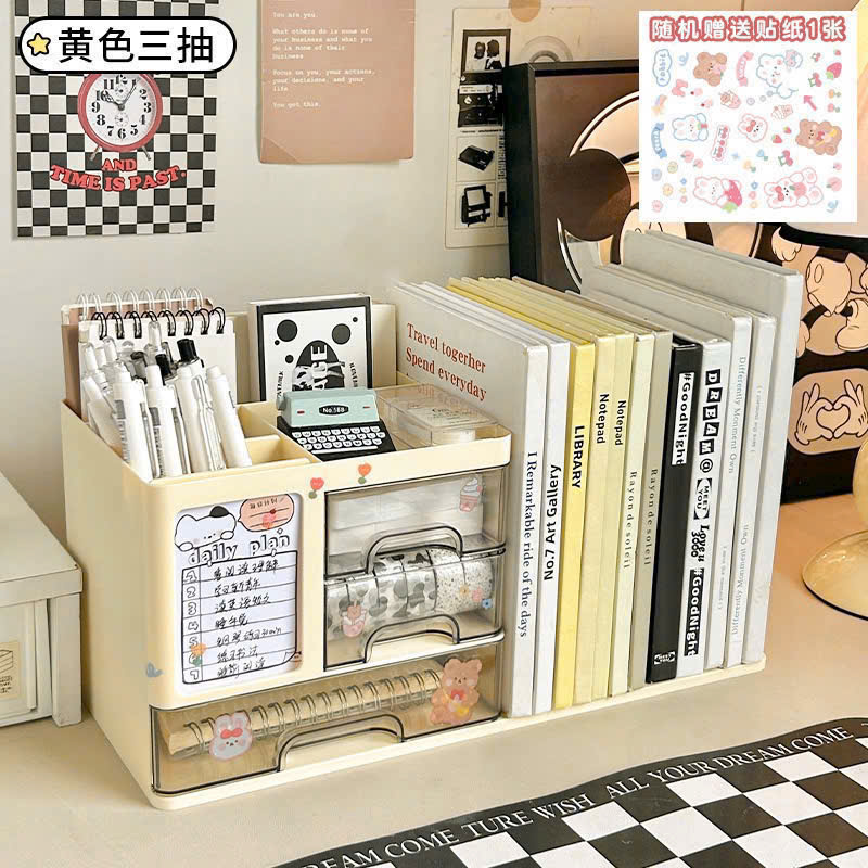 Hộp Đựng Đồ 3 Tầng Kèm Gía Sách - clip