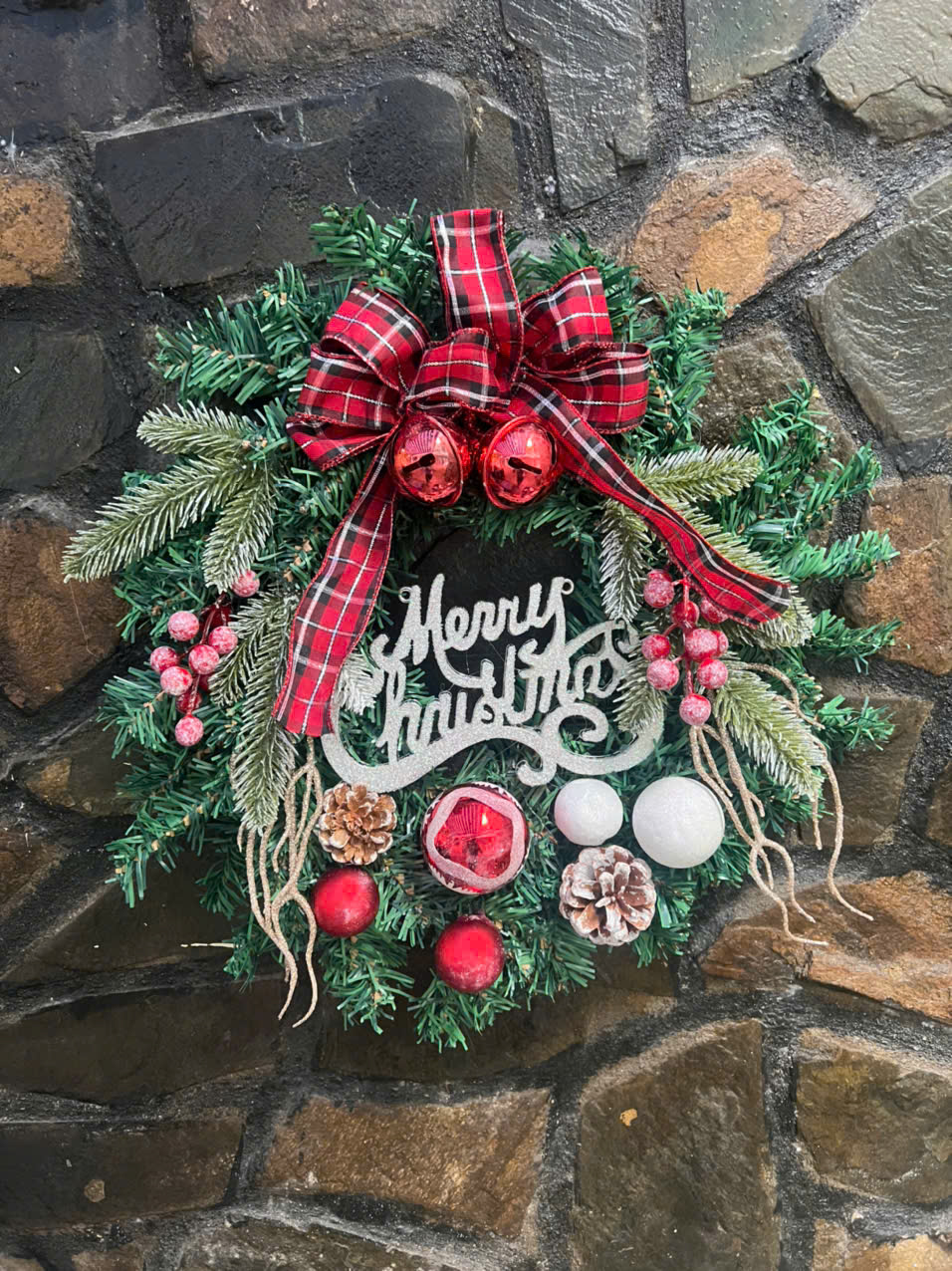 Vòng Nguyệt Quế Merry Chrismast 40cm