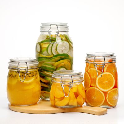 Hủ Thuỷ Tinh Nắp Gài 1000ml