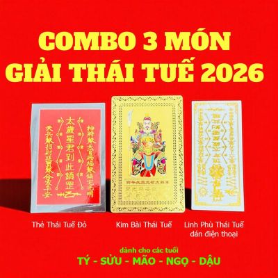 Combo 3 Món Thái Tuế 2025