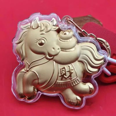 Móc Khoá Ngựa Mạ Vàng (T100-10K)