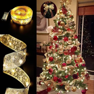 Dây Đèn Led Ruy Băng Trang Trí Noel 5m