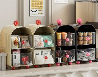 Tủ 2 Ngăn Charm Bi Đỏ - clip