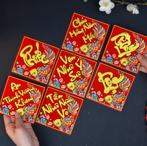 Set 10 Giấy Dán Dưa 10cm