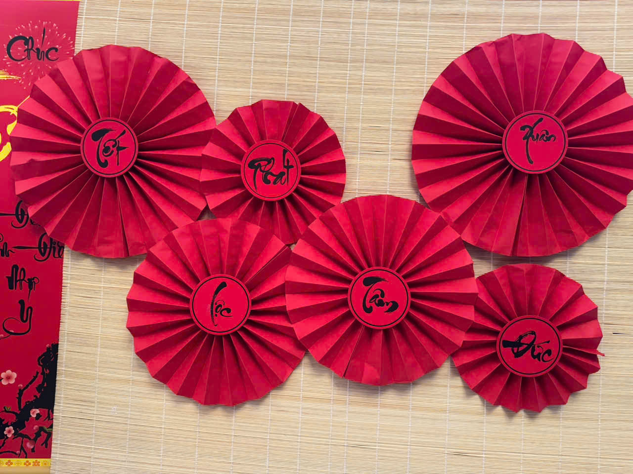 6 Quạt Giấy Thư Pháp