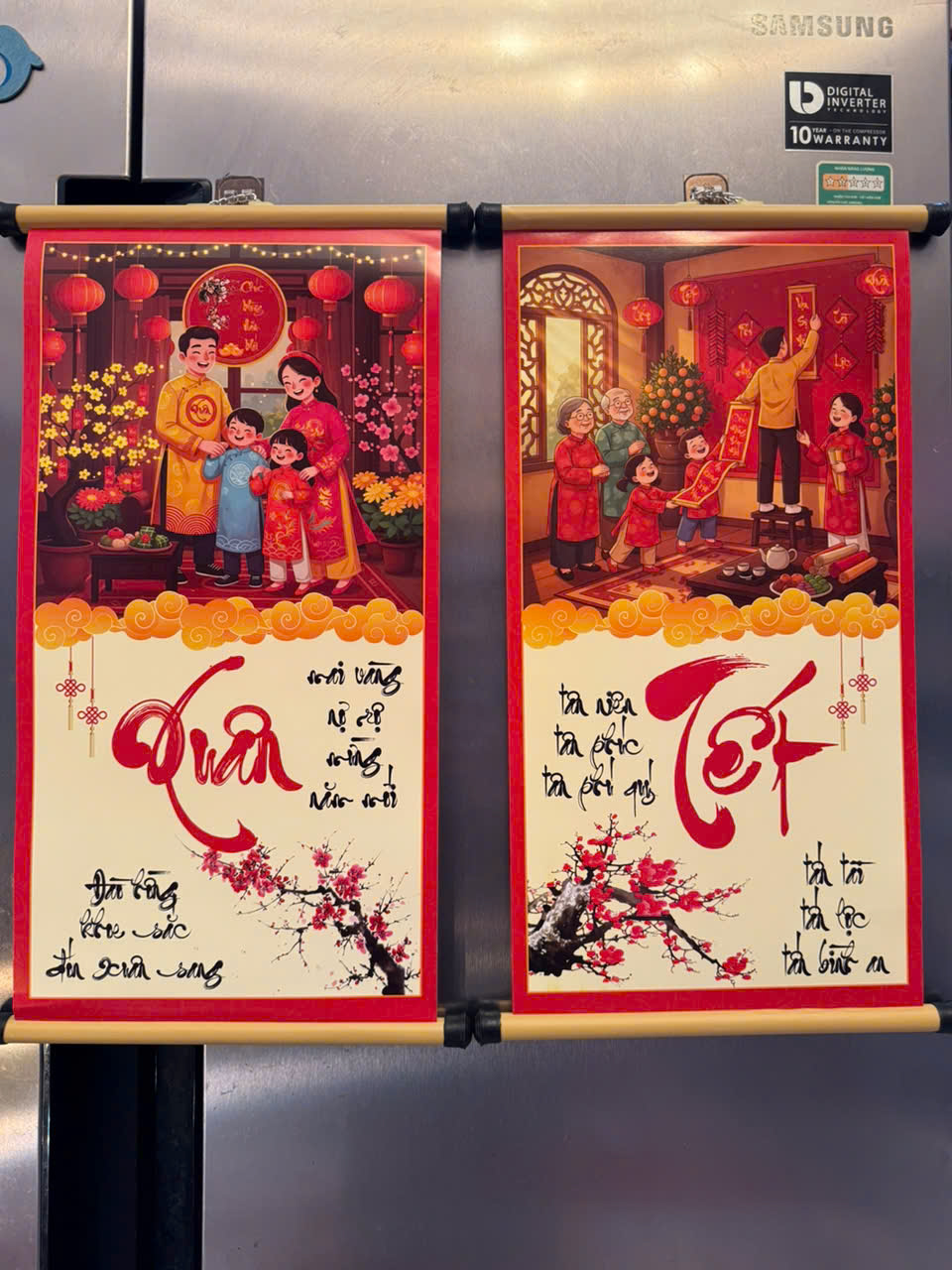 Cặp 2 Thư Pháp 25x50cm ( TRUNG )
