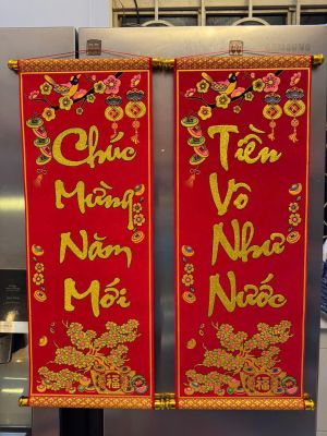 Cặp Liễn Vải Nhung