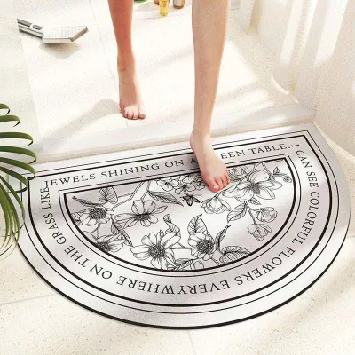 Thảm Oval Hoa Trắng