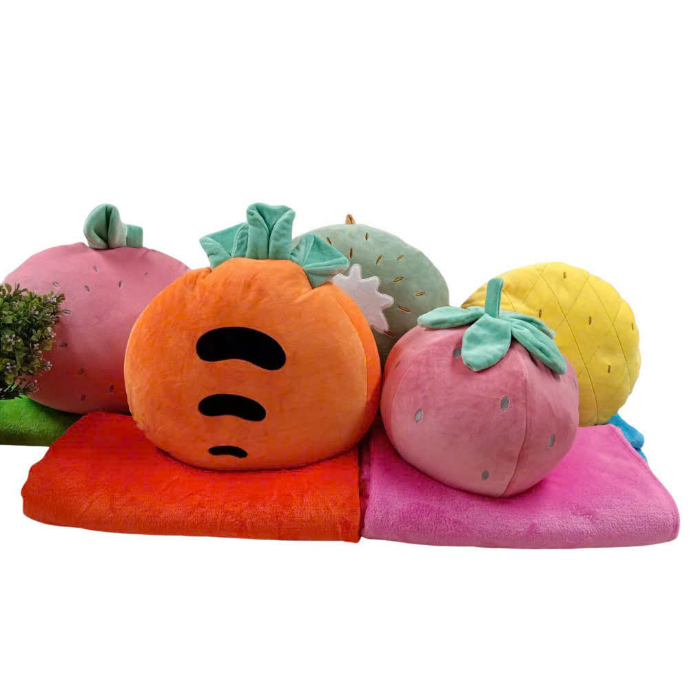 Bộ Gối Kèm Chăn Trái Cây