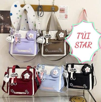 Túi Đeo Chéo STAR - Vải Canvas Đi Học, Đi Chơi - full VAT