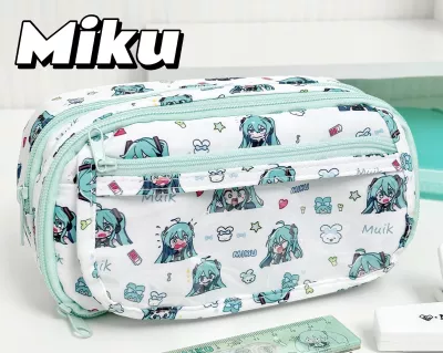 Túi Bút 6 Ngăn Miku –    Full VAT