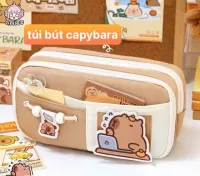 Túi Bút Capybara 9 ngăn – Full VAT