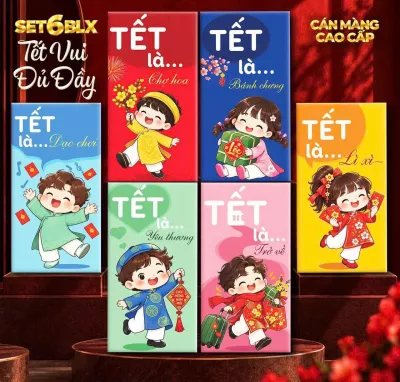 Set 60 Bao Lì Xì – Tết Vui Đủ Đầy