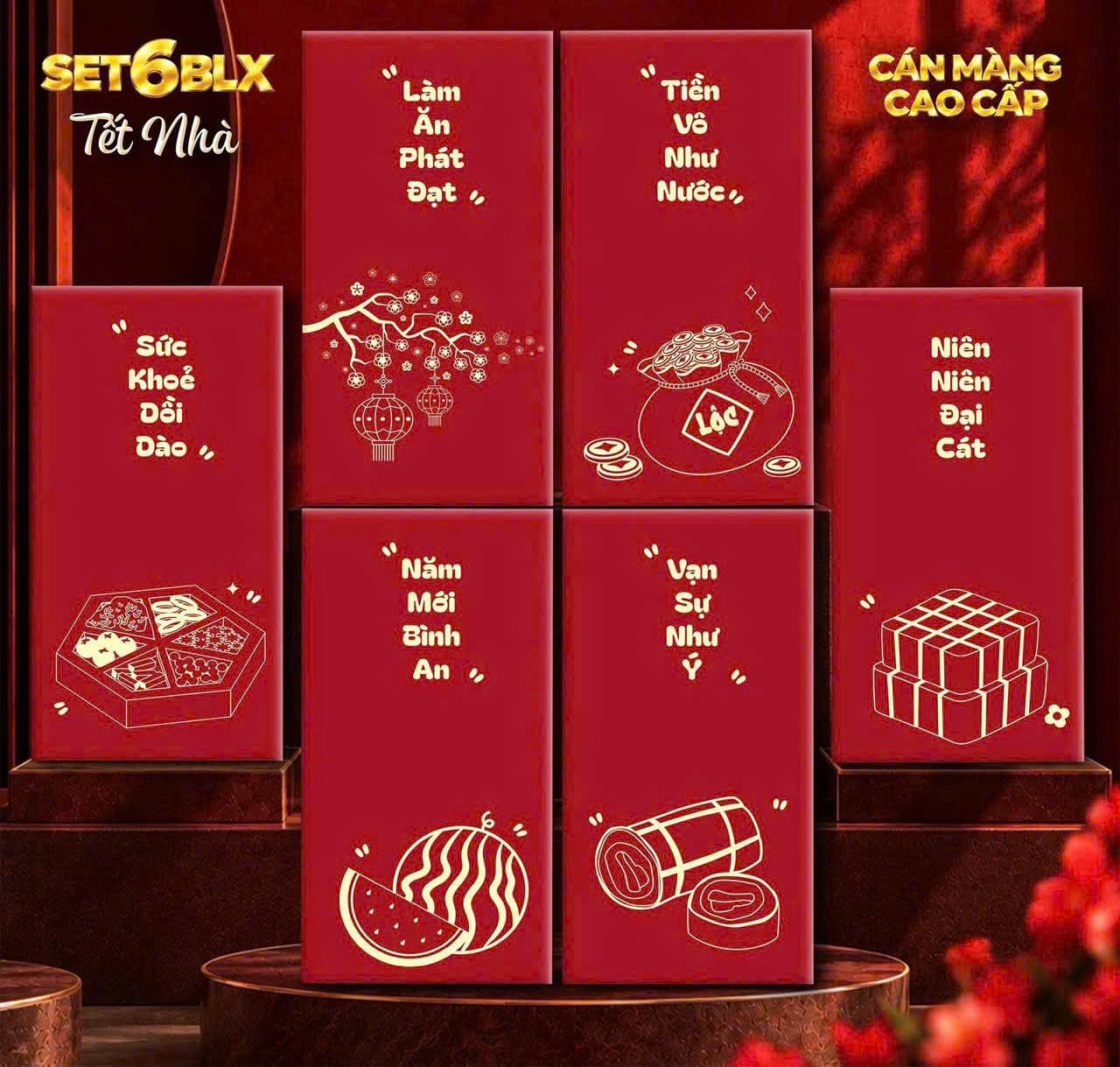 Set 60 Bao Lì Xì – Bánh Chưng