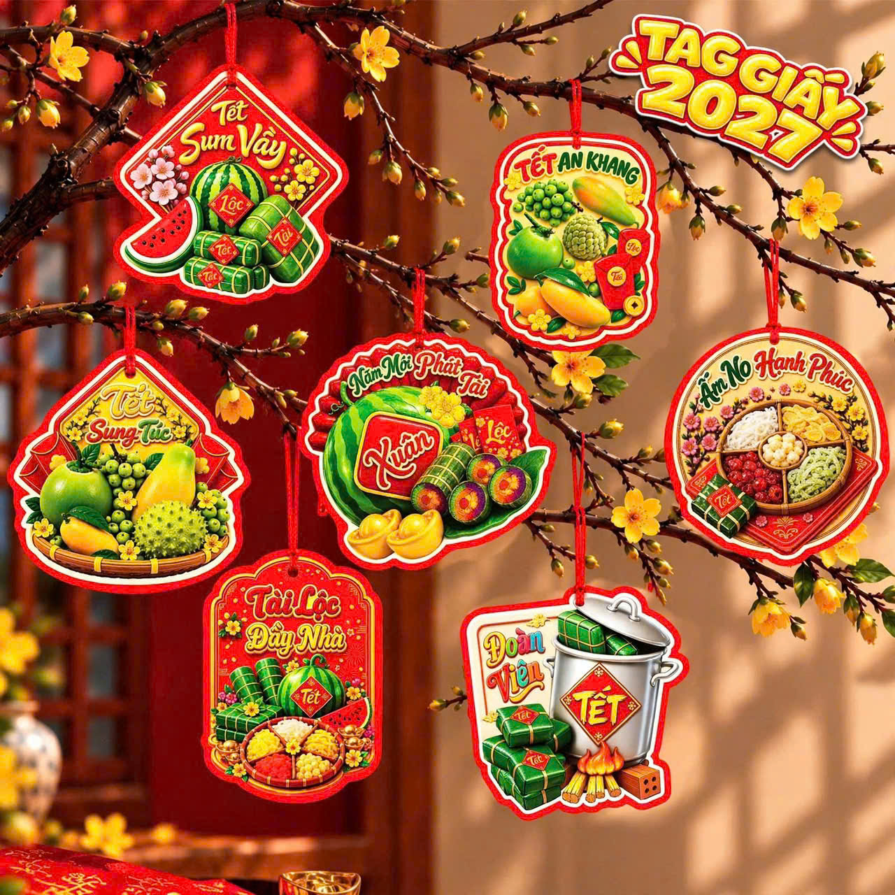 Set 100 Treo Cây Ngày Tết