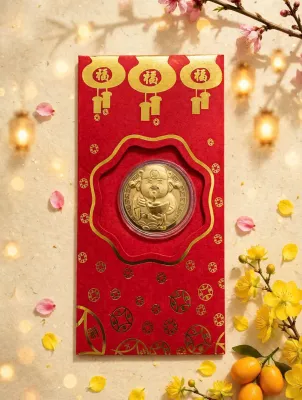 Bao Lì Xì Mạ Vàng Thần Tài