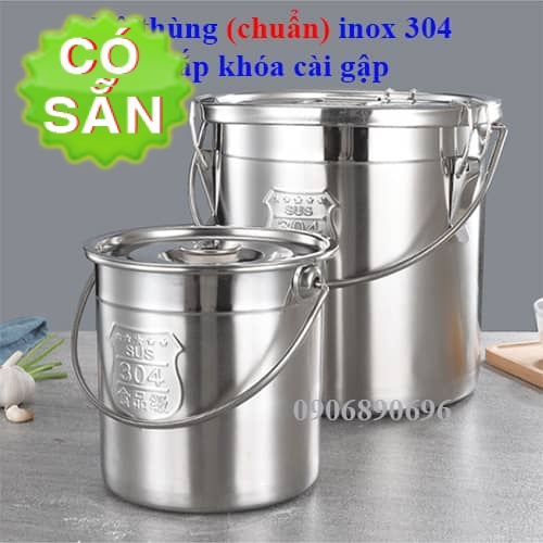 Những câu hỏi xô inox 304 - thùng inox 304 có nắp cài gập