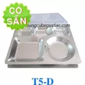 Khay cơm inox 5 ngăn D