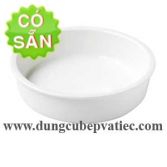 Khay buffet tròn bằng sứ